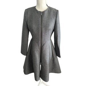 DKNY Gray A Line Full Zip Jacket Dress Size 4